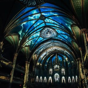 Notre Dame Basilica Aura Show
